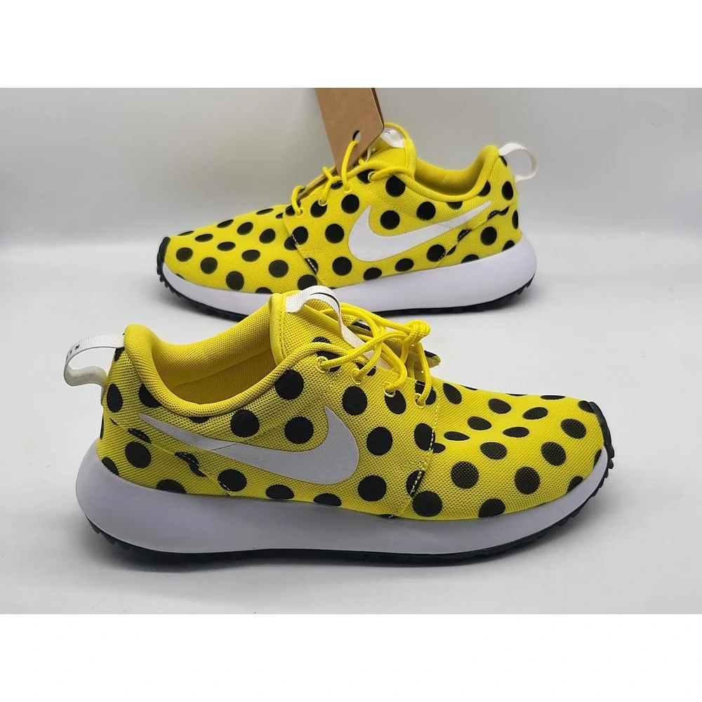 Nike Roshe Golf Next Nature Shoes Yellow Black Polka Dot FD2599 700 Size 6 - Picture 4 of 10